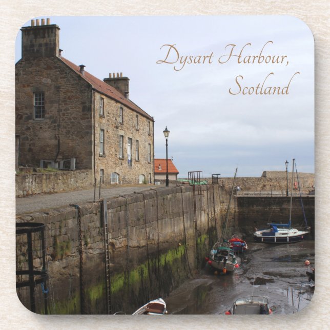 Dysart Harbour, Fife Coast, Scotland Coaster (Front)