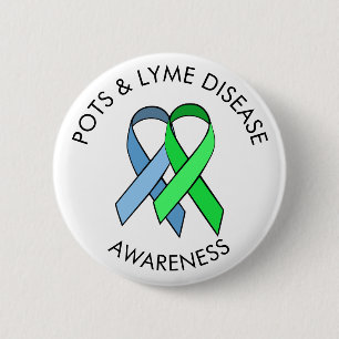 Dysautonomia and Lyme Disease Awareness Ribbon Pin