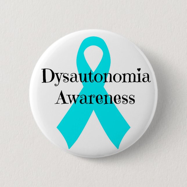 Dysautonomia Awareness 6 Cm Round Badge (Front)