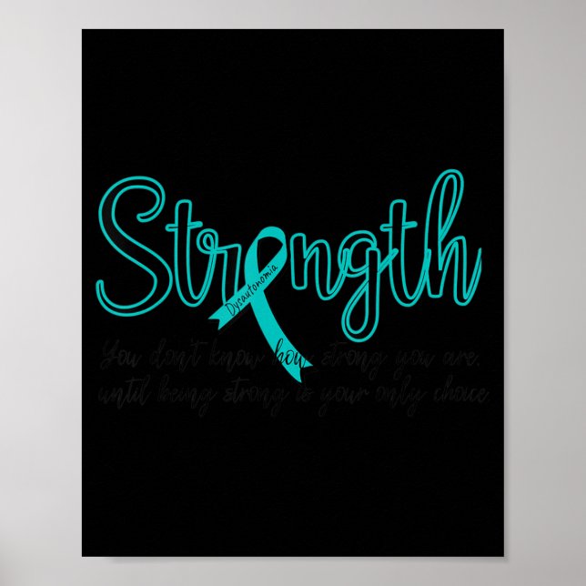 Dysautonomia Awareness Month POTS Warrior Strength Poster (Front)