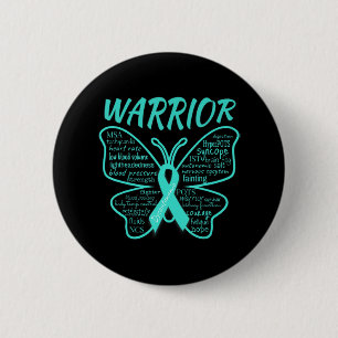 Dysautonomia Awareness POTS HyperPOTS NCS Warrior 6 Cm Round Badge