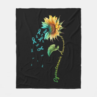 Dysautonomia Awareness Sunflower Shirt33 Fleece Blanket