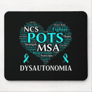 Dysautonomia Awareness Teal Ribbon T-Shirt71 Mouse Pad