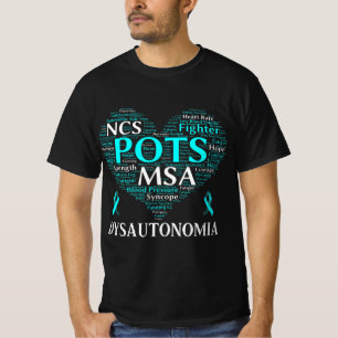 Dysautonomia Awareness Teal Ribbon T-Shirt71 T-Shirt