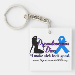 Dysautonomia Diva Keychain