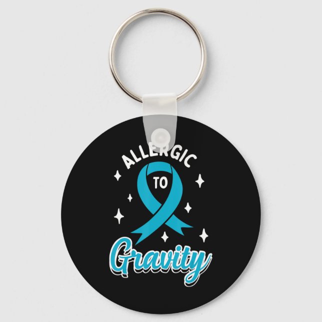 Dysautonomia POTS Awareness T-Shirt40  Key Ring (Front)