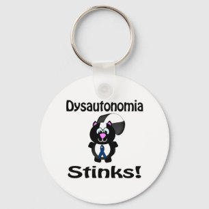 Dysautonomia Stinks Skunk Awareness Design Key Ring