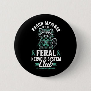 Dysautonomia Warrior Dysautonomy Awareness Pots 6 Cm Round Badge