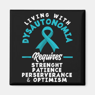 Dysautonomia Warrior Motivation Pots Syndrome Awar Magnet
