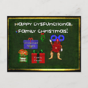Dysfunctional Family Christmas Holiday Postcard