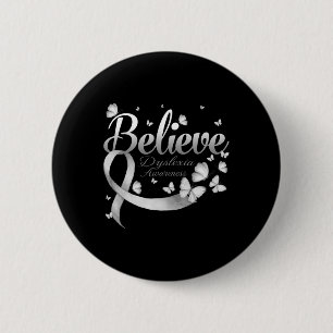 Dyslexia Awareness Butterfly 6 Cm Round Badge