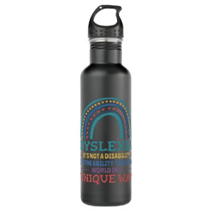 Dyslexia Awareness Dyslexic 710 Ml Water Bottle