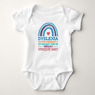 Dyslexia Awareness Dyslexic Baby Bodysuit