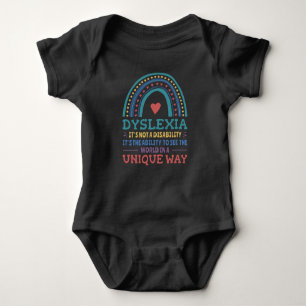 Dyslexia Awareness Dyslexic Baby Bodysuit