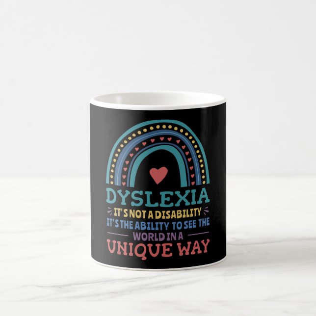 Dyslexia Awareness Dyslexic Coffee Mug (Center)