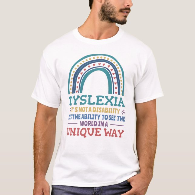 Dyslexia Awareness Dyslexic T-Shirt (Front)