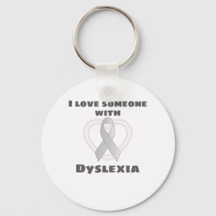 Dyslexia Awareness I Love Someone With Dyslexia Key Ring