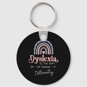 Dyslexia Awareness  Key Ring