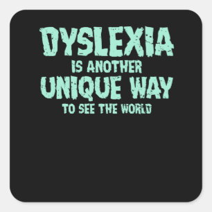Dyslexia Awareness month, october Square Sticker