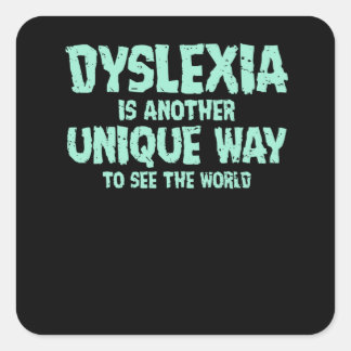 Dyslexia Awareness month, october Square Sticker