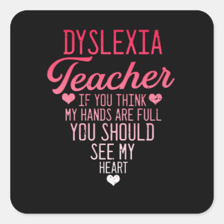 Dyslexia Awareness month, october Square Sticker