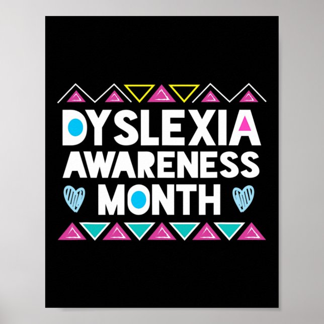 Dyslexia Awareness Month Product Dyslexia Awarenes Poster (Front)