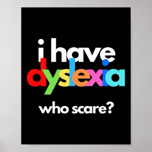 Dyslexia Awareness Month Week Dyslexic Therapy Poster