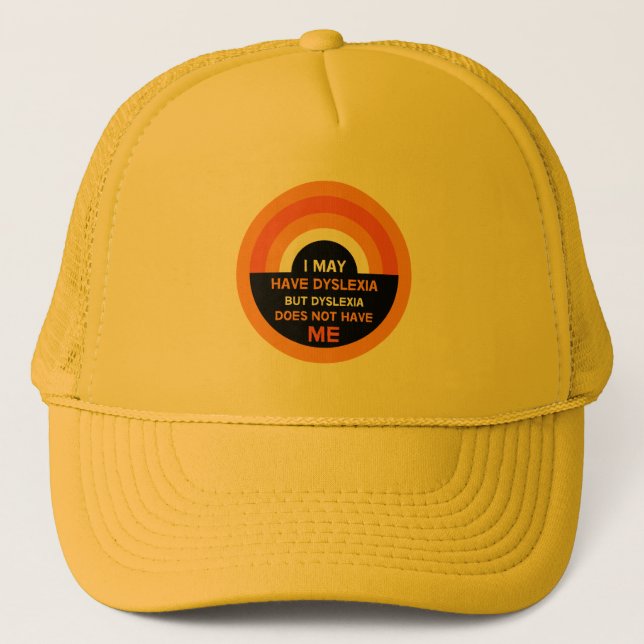 Dyslexia Awareness | Support | Dyslexic Gifts Mug Trucker Hat (Front)