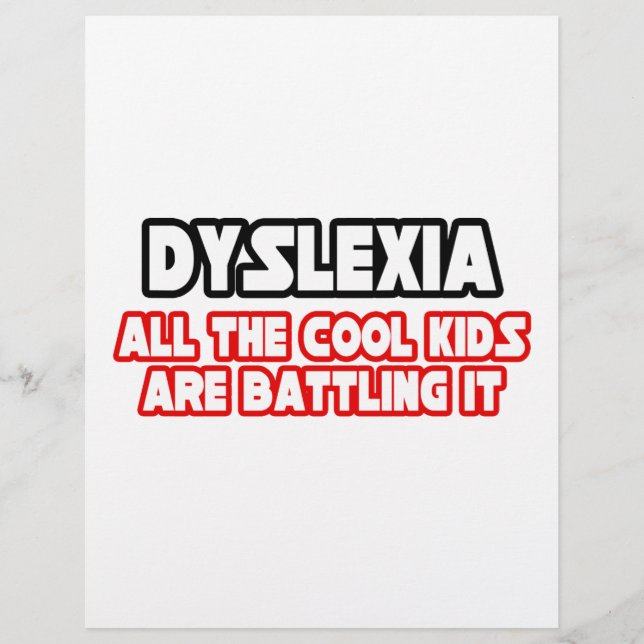 Dyslexia...Cool Kids (Front)