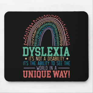 Dyslexia Its Not A Disability Dyslexia Awareness D Mouse Pad