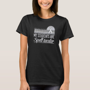 Dyslexia Teacher Awareness Dyslexic Reading Therap T-Shirt