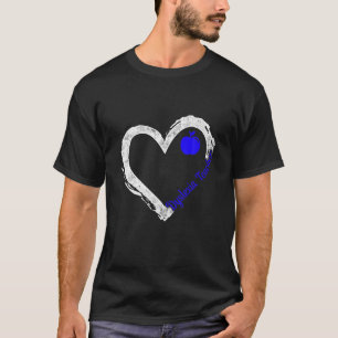Dyslexia Teacher Therapist Heart Dyslexic Therapy T-Shirt