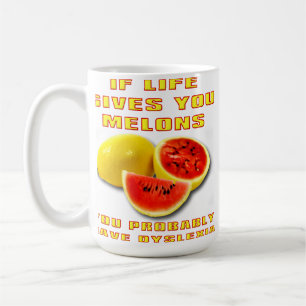 Dyslexic Melons Funny Mug
