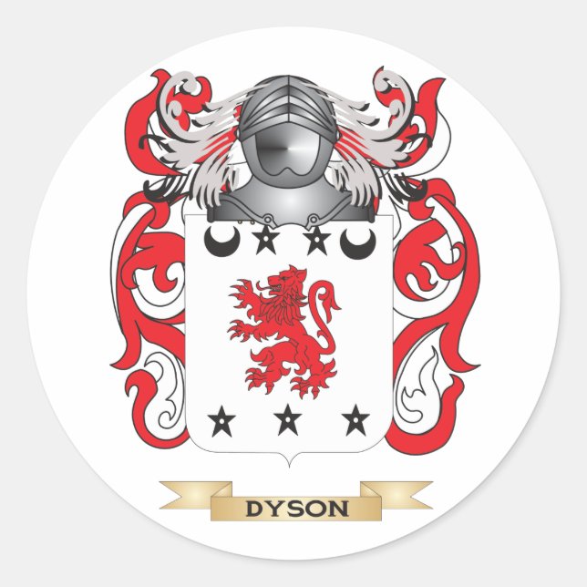 Dyson Coat of Arms Classic Round Sticker (Front)