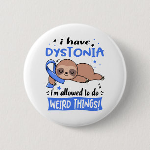 Dystonia Awareness Month Ribbon Gifts 6 Cm Round Badge