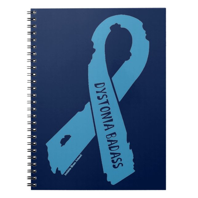 DYSTONIA BADASS torn ribbon Notebook (Front)