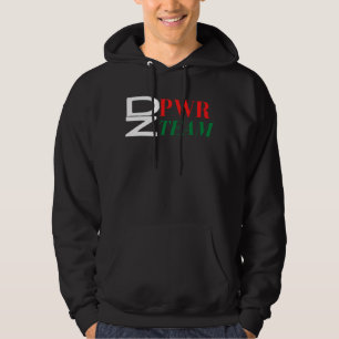 DZ POWR TEAM Algerian Flag Colours Design Dzair Hoodie