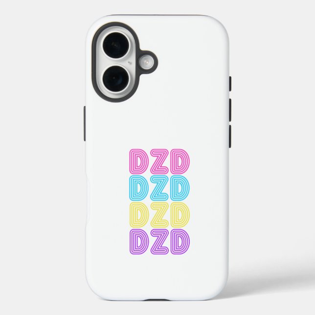 DZD iPhone 16 Case - Classic 80's Retro (Back)