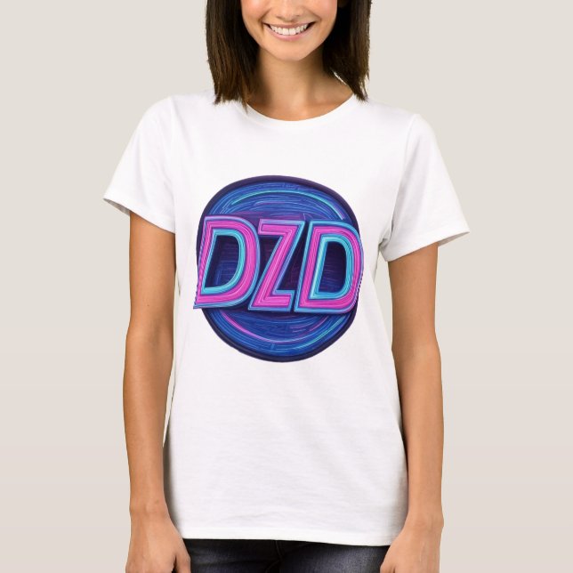 DZD Logo 80's Themed Womens T-Shirt (Front)