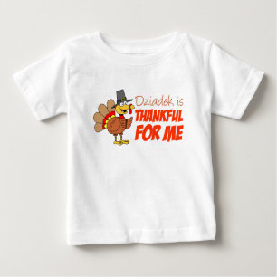 Dziadek Is Thankful For Me Baby T-Shirt