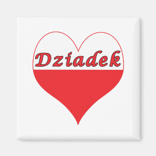 Dziadek Polish Heart Magnet