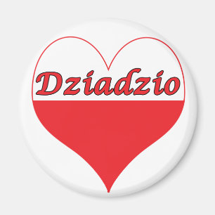 Dziadzio Polish Heart Magnet