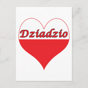 Dziadzio Polish Heart Postcard