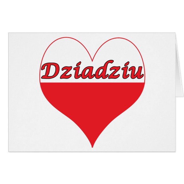 Dziadziu Polish Heart (Front Horizontal)