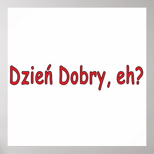 Dzien Dobry, eh? Poster (Front)