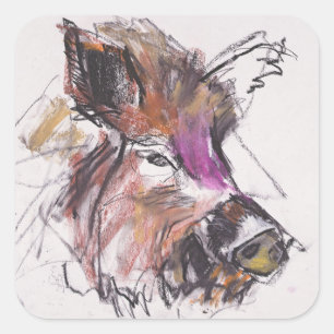 Dzik Square Sticker