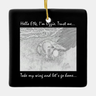 E14 CROW DONATION GOING HOME ON OZZIE’S WING TRUST CERAMIC ORNAMENT