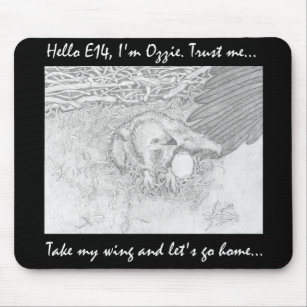 E14 GOING HOME ON OZZIE’S WING TRUST ME MOUSE PAD