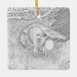 E14 PROTECT WILDLIFE FROM HELLO TO GOODBYE CERAMIC ORNAMENT