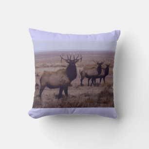 E19 Bull Elk Double Drop Tines Cushion